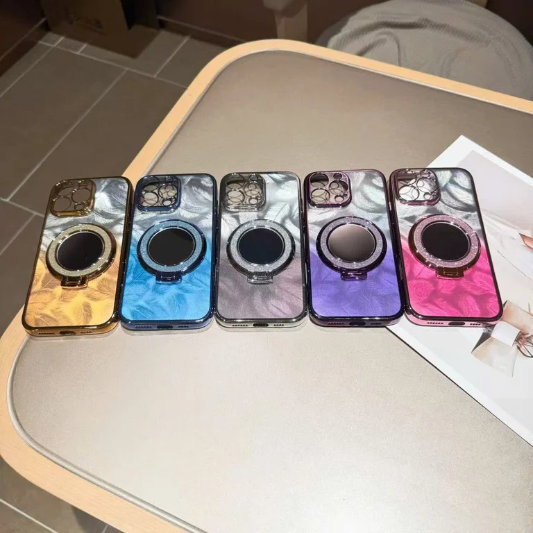 Ốp Lưng Lông Vũ Gắn iRing Tròn - Ảnh 7