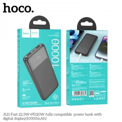 SẠC DỰ PHÒNG TƯƠNG THÍCH HOÀN TOÀN J121 FAST 22.5W+PD20W VỚI MÀN HÌNH KỸ THUẬT SỐ (10000MAH)