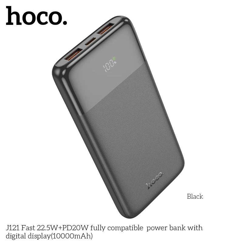 Pin Sạc Dự Phòng Hoco J121 Fast 22.5W+PD20W Có Màn Hình Kỹ Thuật Số (10000MAH) Pin Sạc Dự Phòng Hoco J121 Fast 22.5W+PD20W Có Màn Hình Kỹ Thuật Số (10000MAH) - Ảnh 4