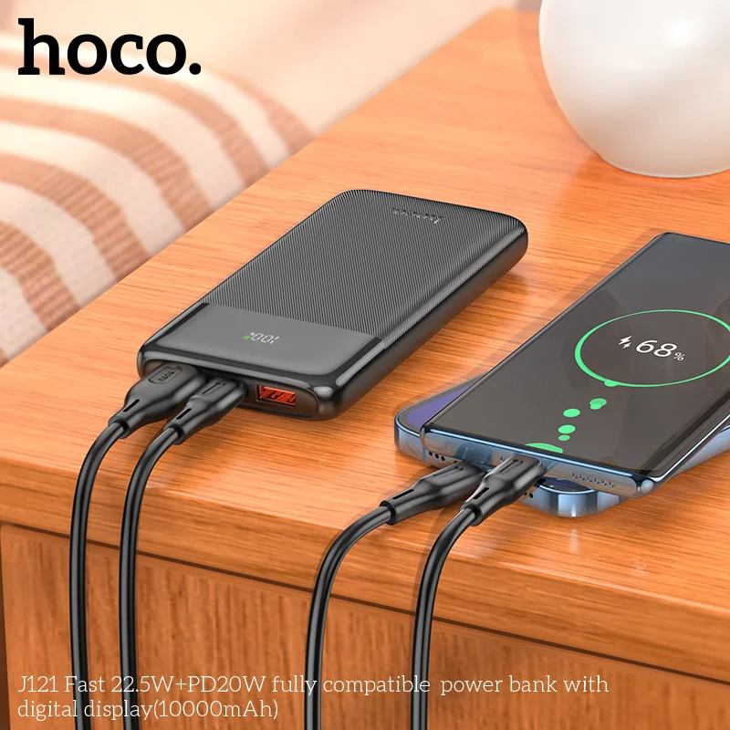 Pin Sạc Dự Phòng Hoco J121 Fast 22.5W+PD20W Có Màn Hình Kỹ Thuật Số (10000MAH) Pin Sạc Dự Phòng Hoco J121 Fast 22.5W+PD20W Có Màn Hình Kỹ Thuật Số (10000MAH) - Ảnh 5