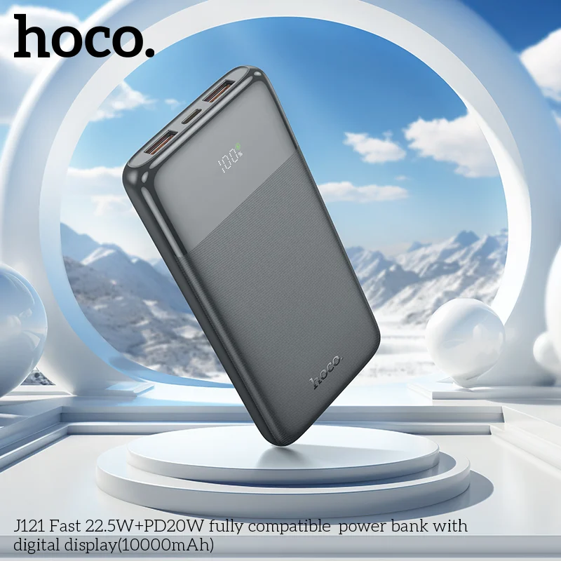 Pin Sạc Dự Phòng Hoco J121 Fast 22.5W+PD20W Có Màn Hình Kỹ Thuật Số (10000MAH) Pin Sạc Dự Phòng Hoco J121 Fast 22.5W+PD20W Có Màn Hình Kỹ Thuật Số (10000MAH) - Ảnh 2