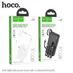 Sạc dự phòng Hoco J146 kèm 4 dây cáp (10000mAh)