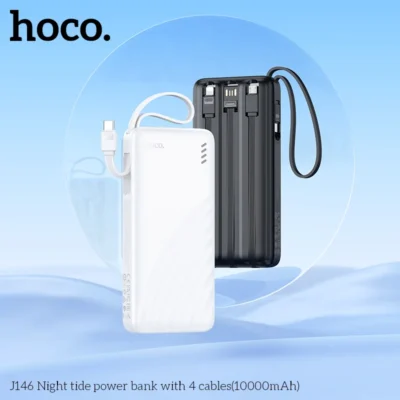 Pin Sạc Dự Phòng Hoco J146 – Tích Hợp 4 Dây Cáp, Dung Lượng 10000mAh - Ảnh 2