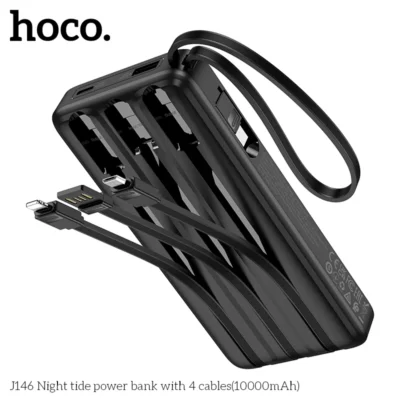 Pin Sạc Dự Phòng Hoco J146 – Tích Hợp 4 Dây Cáp, Dung Lượng 10000mAh - Ảnh 4