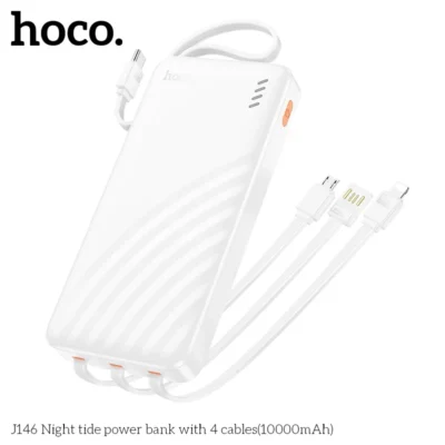 Pin Sạc Dự Phòng Hoco J146 – Tích Hợp 4 Dây Cáp, Dung Lượng 10000mAh - Ảnh 5