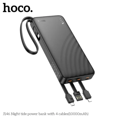Pin Sạc Dự Phòng Hoco J146 – Tích Hợp 4 Dây Cáp, Dung Lượng 10000mAh - Ảnh 6