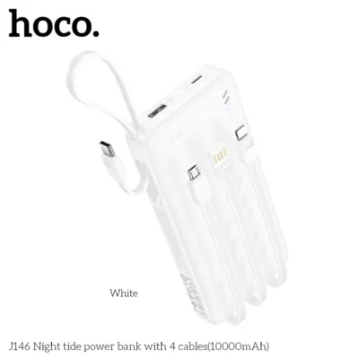 Pin Sạc Dự Phòng Hoco J146 – Tích Hợp 4 Dây Cáp, Dung Lượng 10000mAh - Ảnh 7