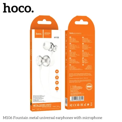 Tai nghe đa năng kim loại Hoco M106 có micro Tai nghe đa năng kim loại Hoco M106 có micro - Ảnh 3