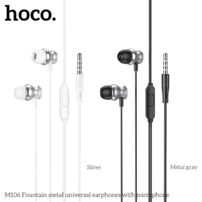 Tai nghe đa năng kim loại Hoco M106 có micro Tai nghe đa năng kim loại Hoco M106 có micro - Ảnh 5