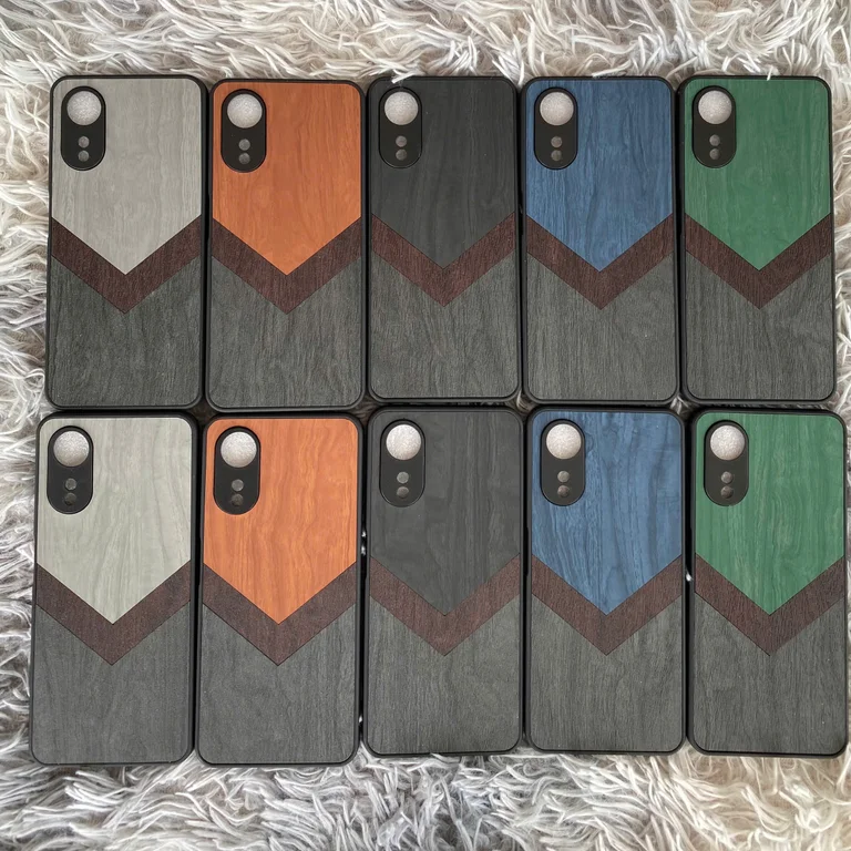 Ốp Lưng Da Vân Gỗ