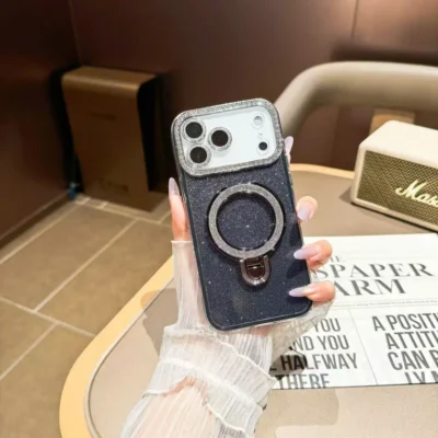 Ốp Nhũ Cam Đá iRing Tròn - Ảnh 10