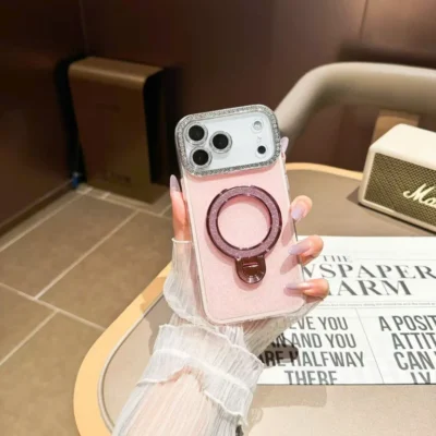 Ốp Nhũ Cam Đá iRing Tròn - Ảnh 11