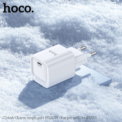 Bộ sạc HOCO C146A Charm cổng đơn PD20W (C đến iP) (EU) Bộ sạc HOCO C146A Charm cổng đơn PD20W (C đến iP) (EU) - Ảnh 9