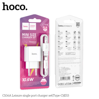 Bộ sạc Hoco C140A Lightning (EU)