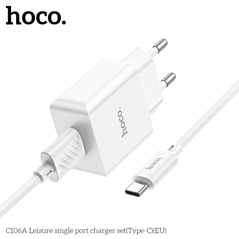 Bộ sạc Hoco C140A Lightning (EU) - Ảnh 4