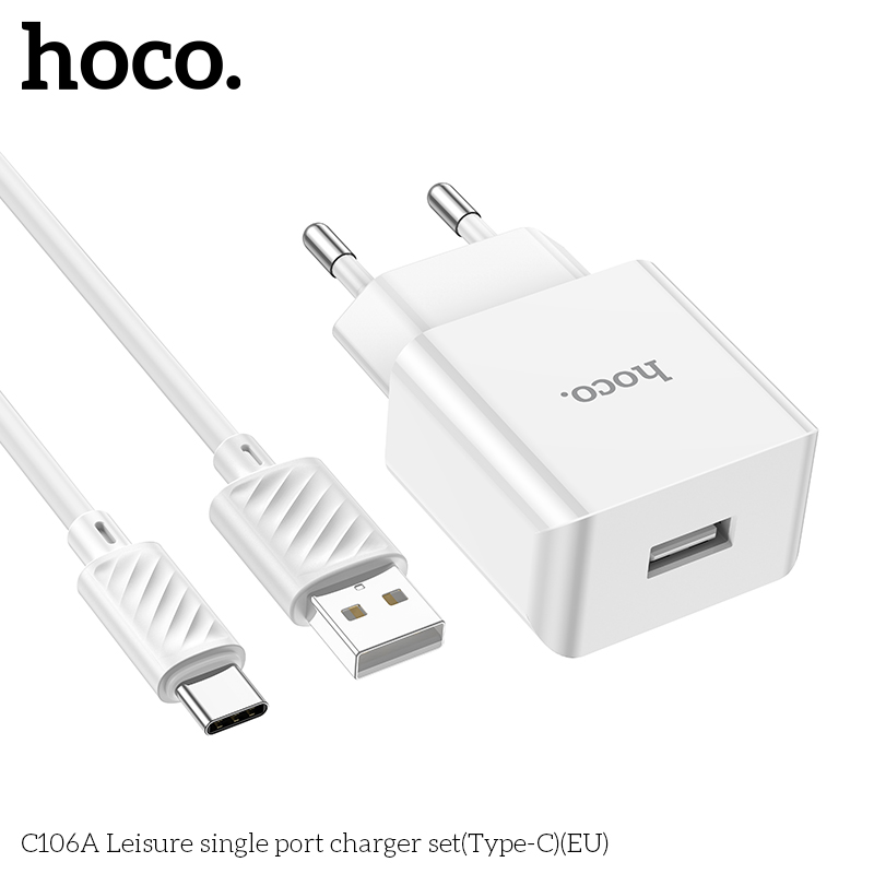 Bộ sạc Hoco C140A Lightning (EU) - Ảnh 5