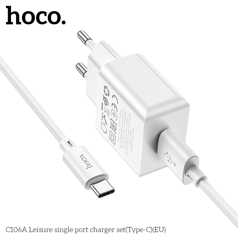 Bộ sạc Hoco C140A Lightning (EU) - Ảnh 6