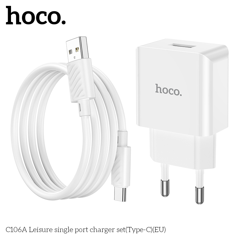 Bộ sạc Hoco C140A Lightning (EU) - Ảnh 7