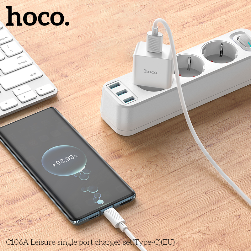 Bộ sạc Hoco C140A Lightning (EU) - Ảnh 8