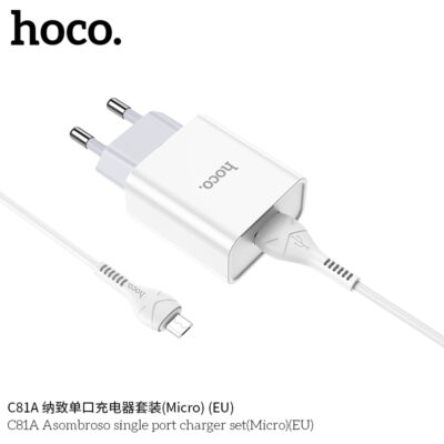 Bộ sạc Hoco C81A Asombroso single port charger set Micro - Ảnh 4
