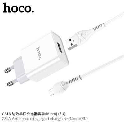 Bộ sạc Hoco C81A Asombroso single port charger set Micro - Ảnh 5