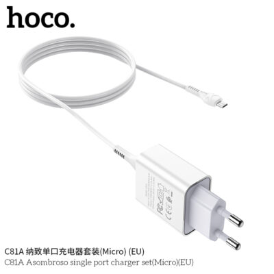 Bộ sạc Hoco C81A Asombroso single port charger set Micro - Ảnh 6