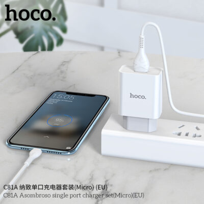Bộ sạc Hoco C81A Asombroso single port charger set Micro - Ảnh 9