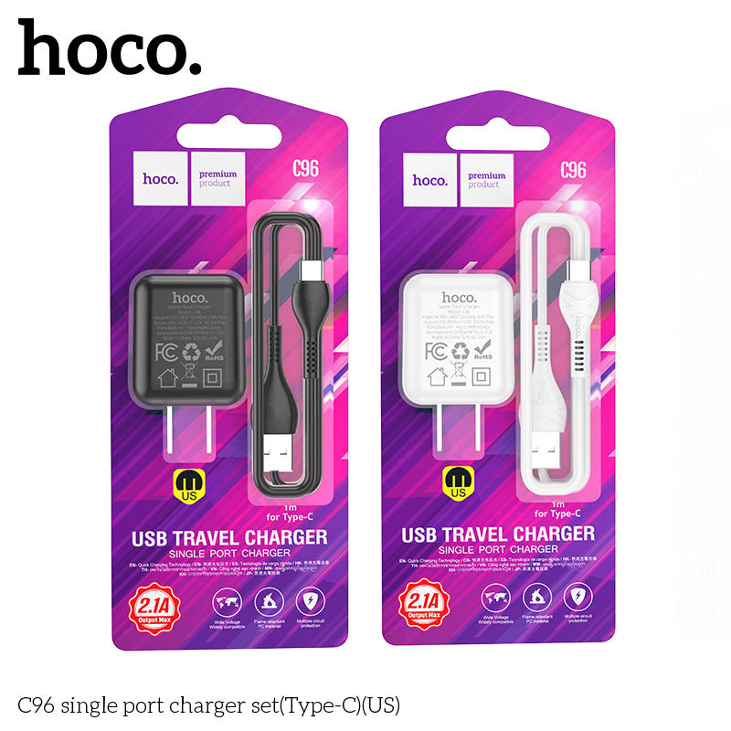 Bộ sạc Hoco C96 single port charger set Type-C