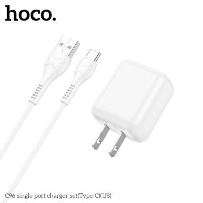 Bộ Sạc Hoco C96 Type-C Chân US 5V/2.1A Kèm Cáp 1m Bộ Sạc Hoco C96 Type-C Chân US 5V/2.1A Kèm Cáp 1m - Ảnh 5