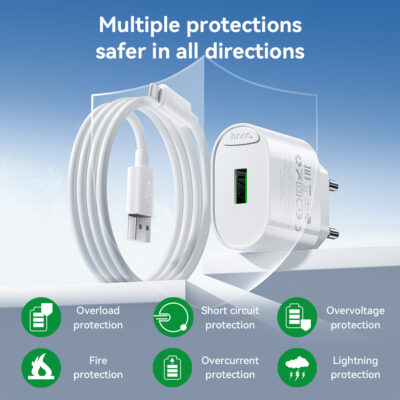 Bộ sạc Hoco QC3.0 một cổng C109A Fighter IP (EU) - Ảnh 9