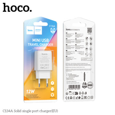 CỐC SẠC MỘT CỔNG HOCO C134A (EU) CỐC SẠC MỘT CỔNG HOCO C134A (EU) - Ảnh 2