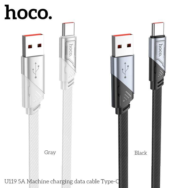 Cáp dữ liệu sạc Hoco 5A U119 Type-C - Ảnh 4