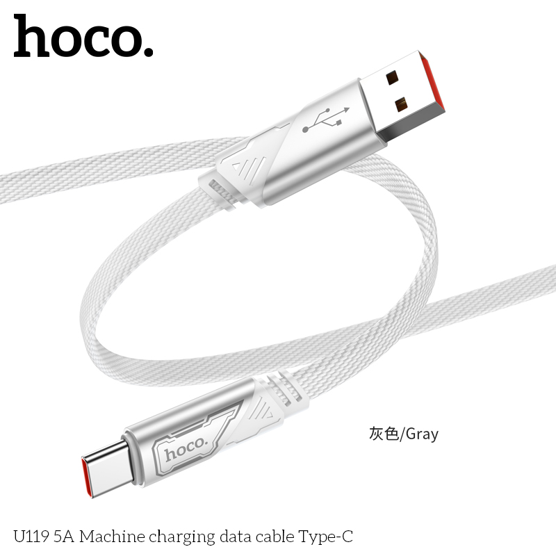 Cáp dữ liệu sạc Hoco 5A U119 Type-C - Ảnh 5