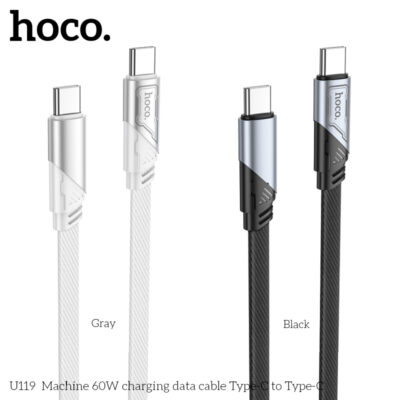 Cáp dữ liệu sạc Hoco 60W U119 Type-C sang Type-C - Ảnh 4