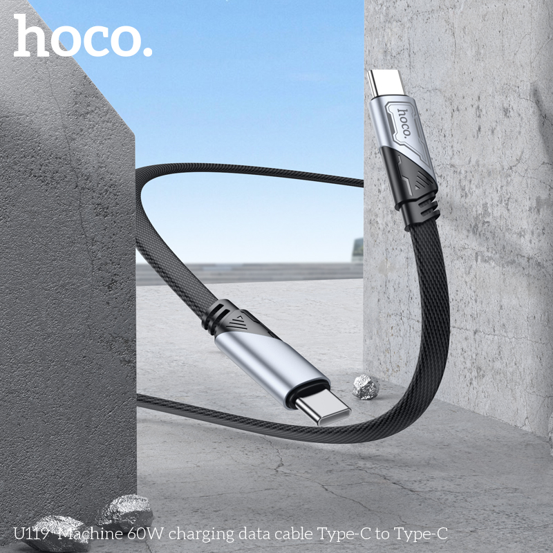 Cáp dữ liệu sạc Hoco 60W U119 Type-C sang Type-C - Ảnh 10
