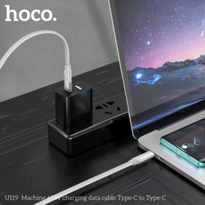 Cáp dữ liệu sạc Hoco 60W U119 Type-C sang Type-C - Ảnh 11