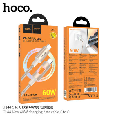 Cáp dữ liệu sạc Hoco U144 mới 60W C đến C Cáp dữ liệu sạc Hoco U144 mới 60W C đến C - Ảnh 2