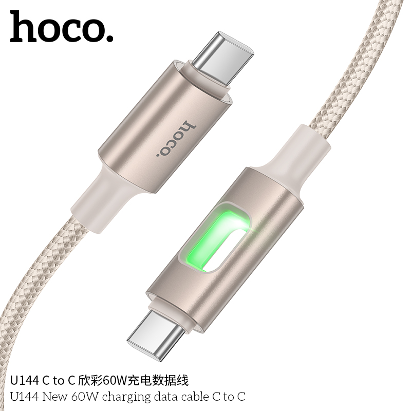 Cáp dữ liệu sạc Hoco U144 mới 60W C đến C - Ảnh 8