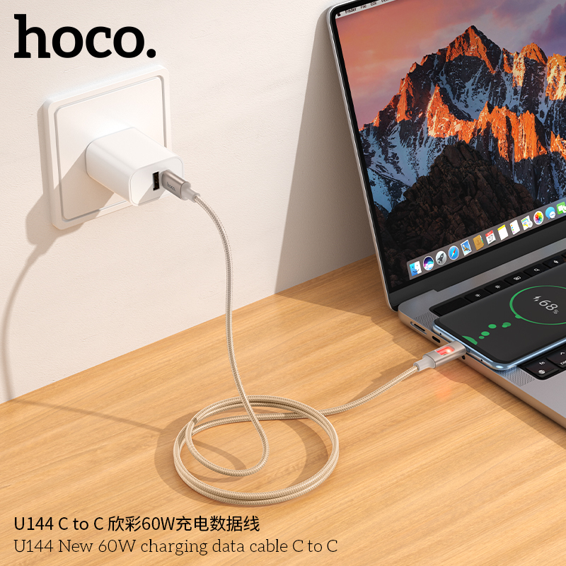 Cáp dữ liệu sạc Hoco U144 mới 60W C đến C - Ảnh 11