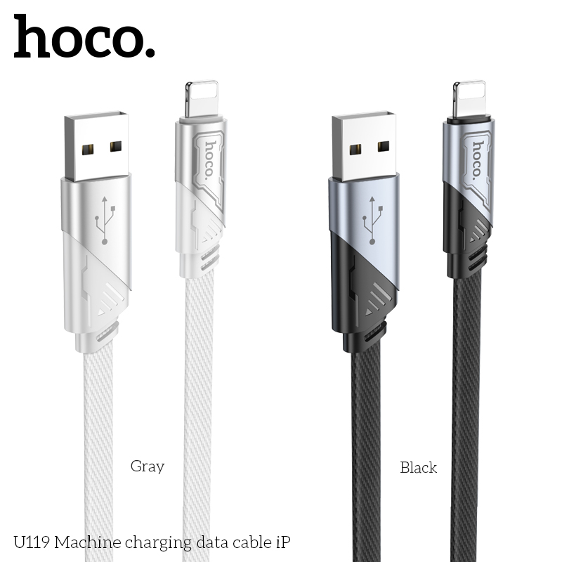 Cáp dữ liệu sạc Hoco U119 2.4A dài 1.2M Cho iP - Ảnh 9