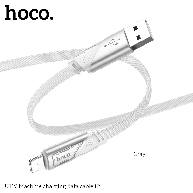 Cáp dữ liệu sạc Hoco U119 2.4A dài 1.2M Cho iP - Ảnh 8