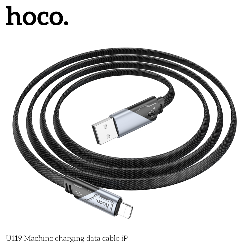 Cáp dữ liệu sạc Hoco U119 2.4A dài 1.2M Cho iP - Ảnh 4
