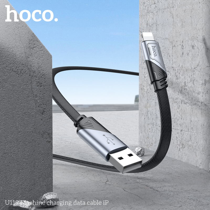 Cáp dữ liệu sạc Hoco U119 2.4A dài 1.2M Cho iP - Ảnh 3