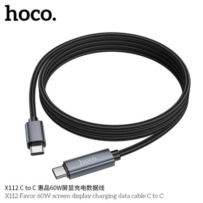 Cáp dữ liệu sạc màn hình Hoco X112 Favor 60W C đến C Cáp dữ liệu sạc màn hình Hoco X112 Favor 60W C đến C - Ảnh 7