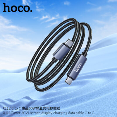 Cáp dữ liệu sạc màn hình Hoco X112 Favor 60W C đến C Cáp dữ liệu sạc màn hình Hoco X112 Favor 60W C đến C - Ảnh 8