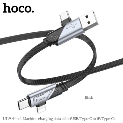 Cáp dữ liệu sạc máy 4 trong 1 Hoco U119 Cáp dữ liệu sạc máy 4 trong 1 Hoco U119 - Ảnh 6