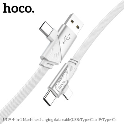Cáp dữ liệu sạc máy 4 trong 1 Hoco U119 Cáp dữ liệu sạc máy 4 trong 1 Hoco U119 - Ảnh 7