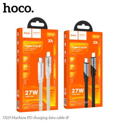 Cáp dữ liệu sạc nhanh Hoco Type-C to IP U119 PD