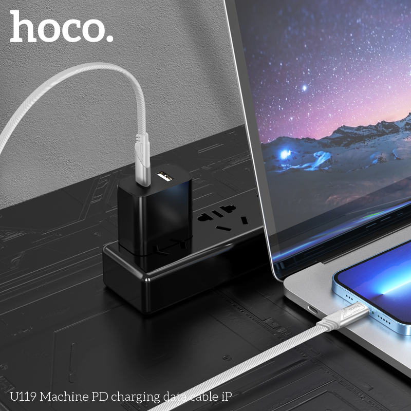 Cáp dữ liệu sạc nhanh Hoco Type-C to IP U119 PD - Ảnh 11