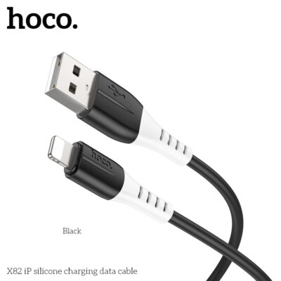 Cáp dữ liệu sạc silicone Hoco X82 Lightning 1M, 2.4A - Ảnh 5